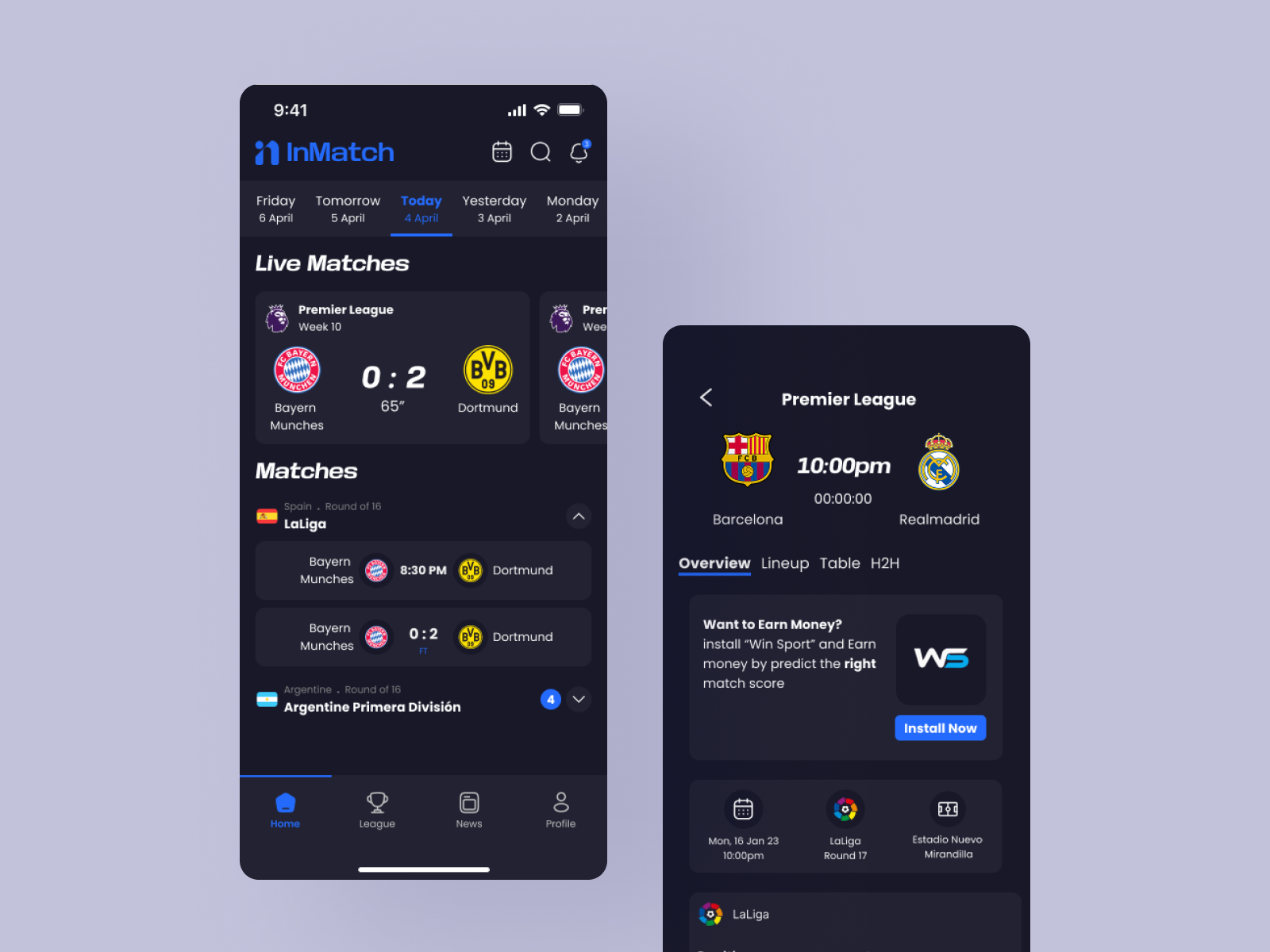 InMatch - Soccer Tracker & News - Image 3