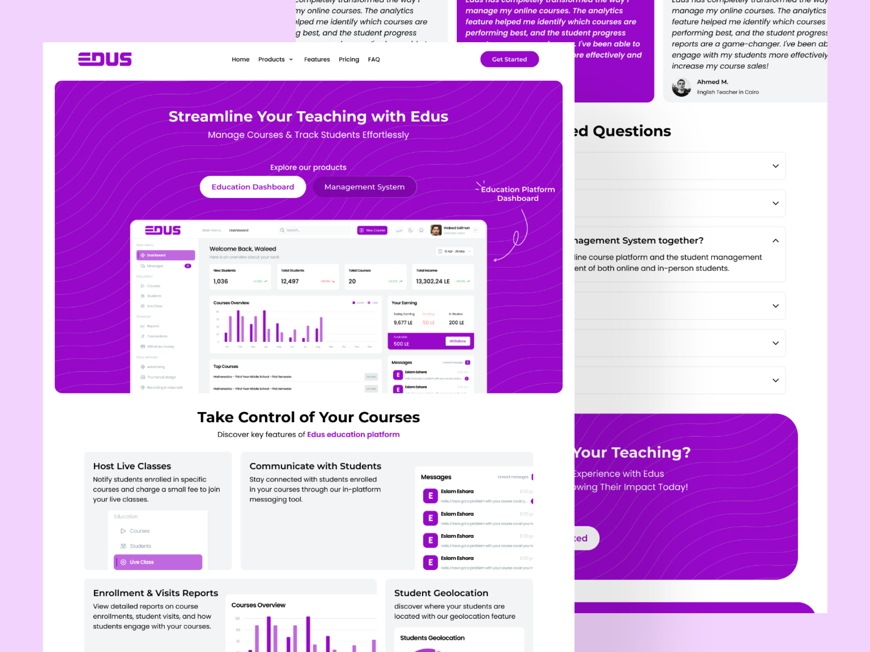 Edus - Saas Landing Page - Image 1