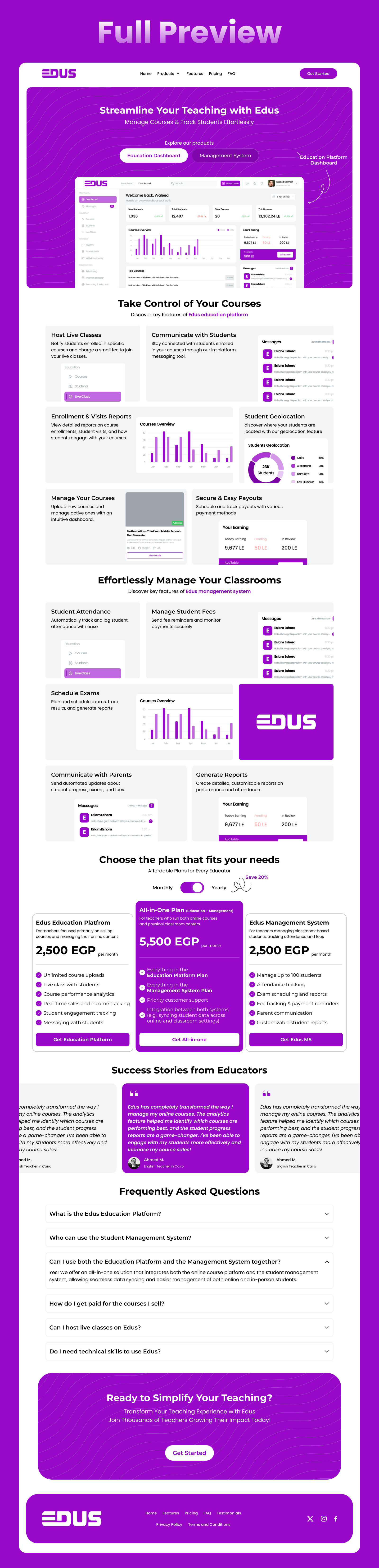 Edus - Saas Landing Page - Image 4