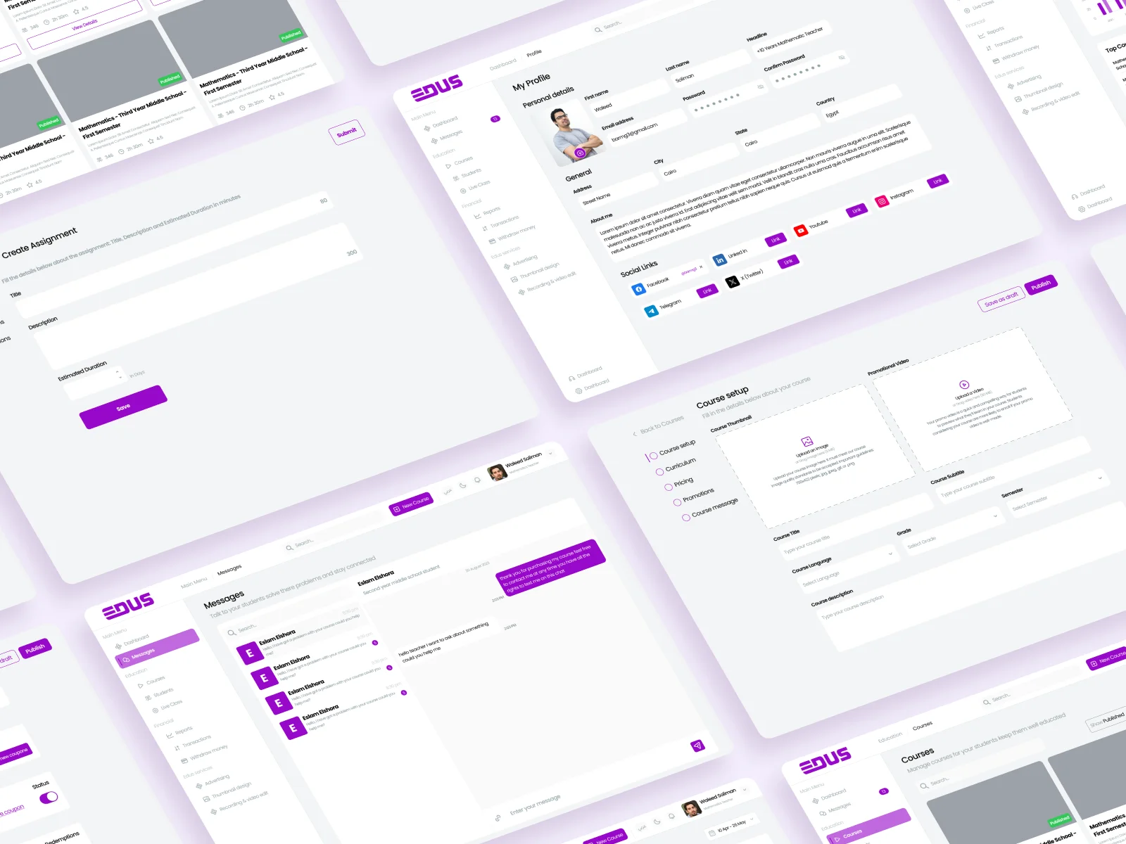 Edus - Teacher Dashboard - Image 3