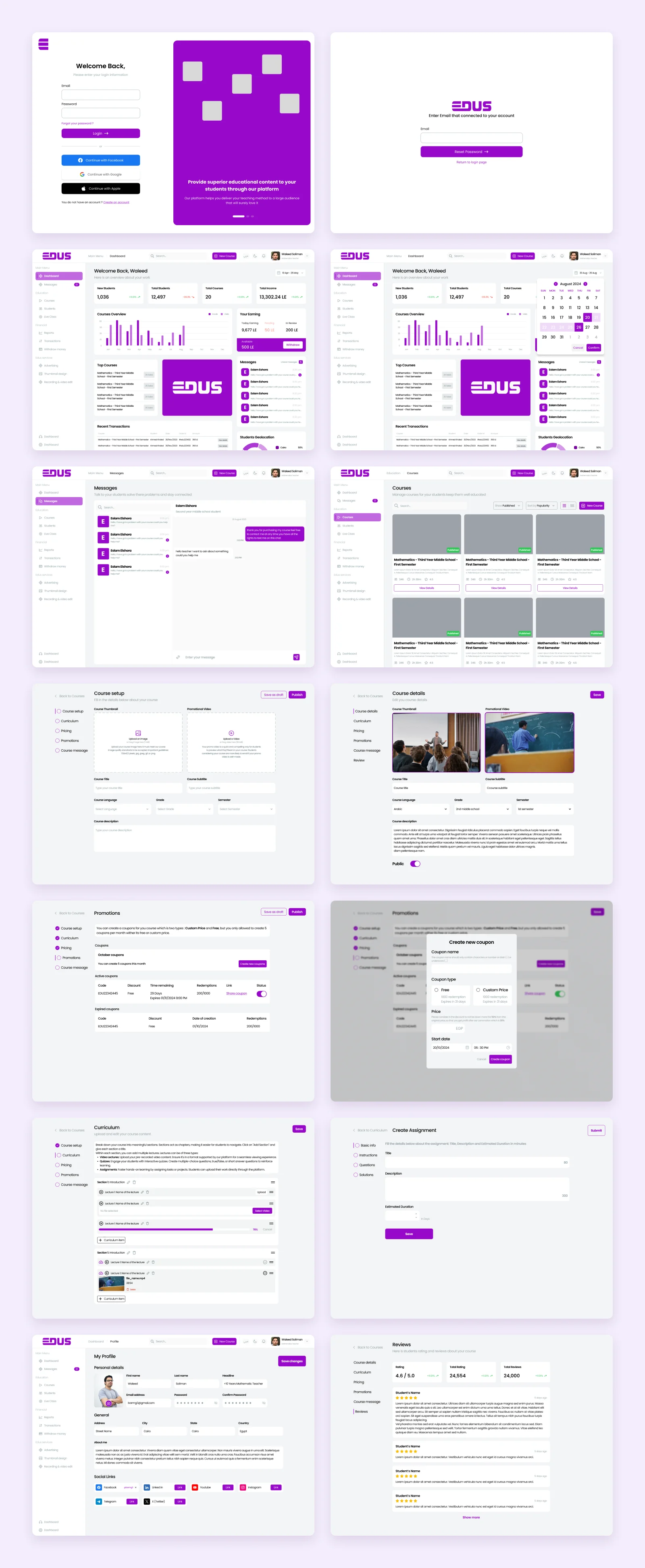 Edus - Teacher Dashboard - Image 4