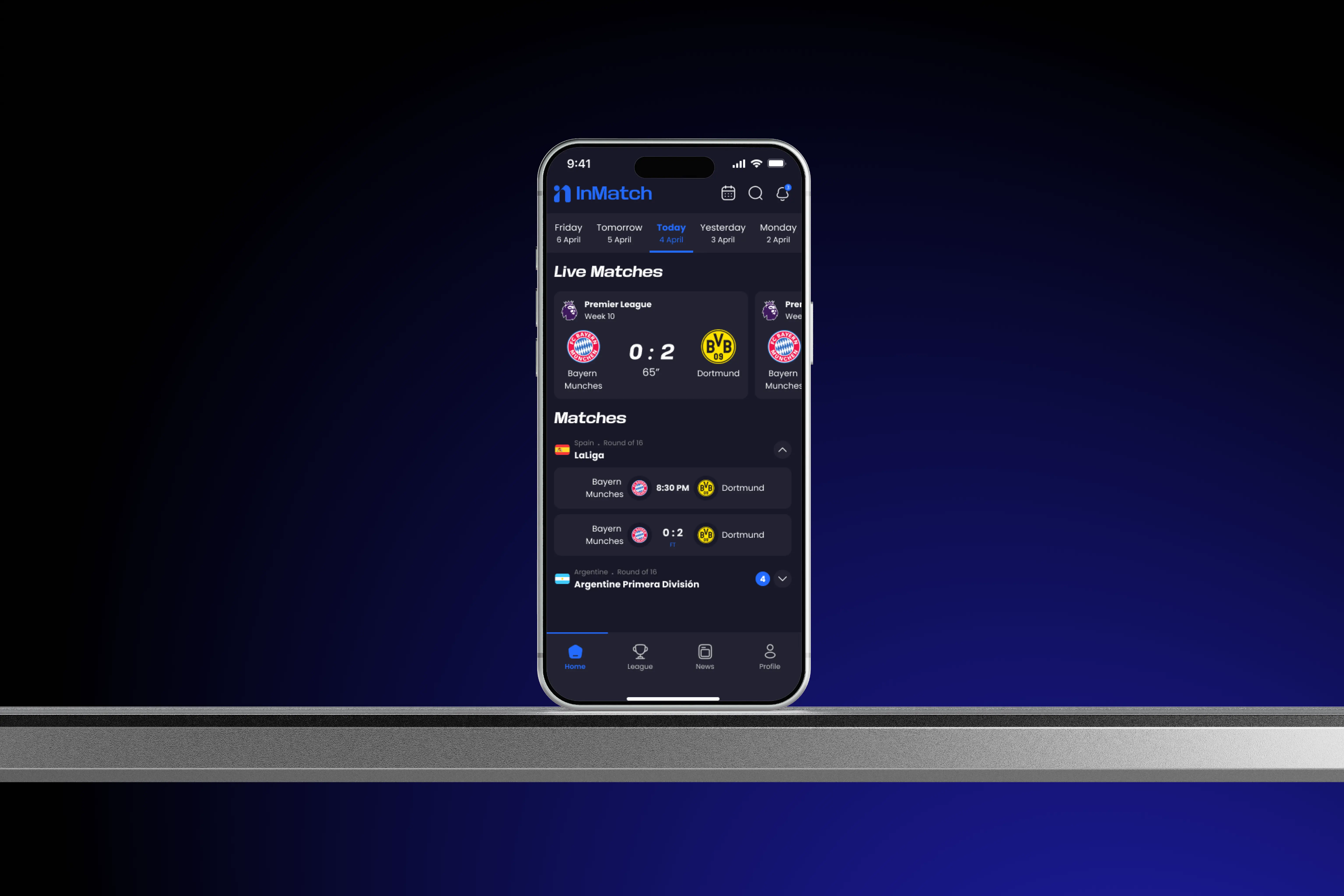 InMatch - Soccer Tracker & News